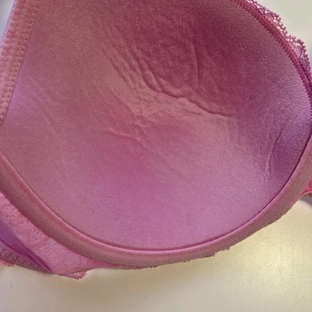 Victoria's Secret Dream Angels Pink Lined Demi Bra Size‎ 32DDD Lingerie